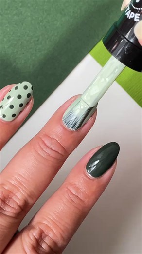 6.9K views · 17 reactions | @nailartbysig is proof that small dots can make a big statement.  Shop the look: -Miracle Gel in Looking Fly for a Cact -Miracle Gel in Leaf Me Be | Sally Hansen | Facebook