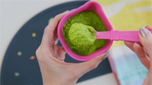 ⭐️ RECIPE: https://brooklynfarmgirl.com/homemade-baby-food-peas/ Homemade Baby Pea Puree recipe. All you need is frozen peas and water (or formula/breast milk). This is a good Stage 1 puree to start serving at 4-7 months old. | Brooklyn Farm Girl | Facebook