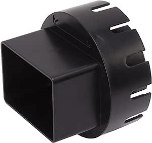 Amazon.com: Downspout Adapter Extensions Flexible, Drain Downspout Extender Converter Connector, Plastic Drain Adapter Replacement, with Screws, Gutter Connector Rainwater Drainage (Black L : Tools & Home Improvement