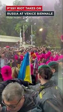 Pussy Riot & FEMEN Storm Russian Pavilion At Venice Biennale In Anti-War Protest | VERTEX