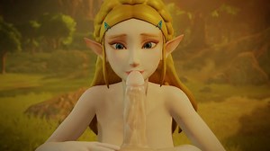 Princess Zelda giving the royal treatment