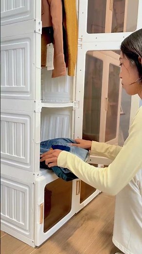 More Space, Less Mess – Simple Wardrobe Setup#roomorganization #wardrobestorage #antbox #homestyle
