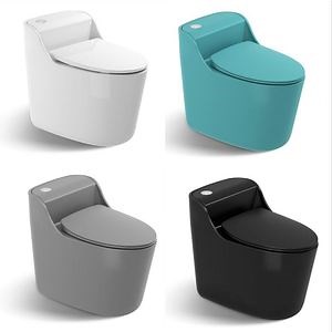 [Hot Item] Modern Multi Color Small Size Siphon Jet Flush Toilet Ceramic One Piece Toilet with Concealed Tank Bathroom Toilet