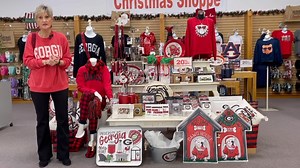 It's championship weekend! Come shop with us at our Roswell, Cumming, and OKC locations and take 20% off all collegiate merchandise! The perfect holiday gift! ❤ https://www.shoegalleryonline.com/brand/glory-haus #shoegallery #shop #gift #college #football #holiday | Shoe Gallery
