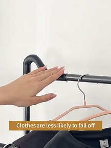Double Rods Garment Rack for Hanging Clothes – Sturdy Clothing Rack for Bedroom, Apartment & Small Spaces, 42.5" L x 16.5" W x 59" H，White