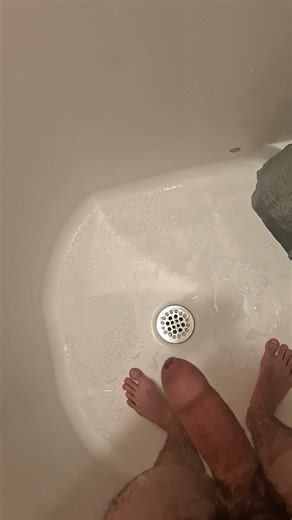 Pissing in the shower curtain