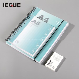 [Hot Item] โน้ตบุ๊คโครงการ PP ที่ปรับให้เหมาะสม A4 A5 A6 สมุดบันทึกแบบสปายรัล 5 หัวข้อ