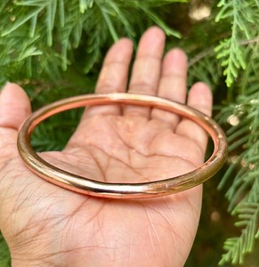 Handmade Pure Copper Bangle: Unisex Healing Bracelet (5.8mm) - Etsy Canada