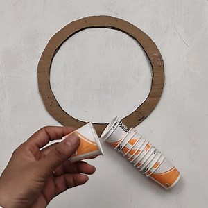 diy home decor with waste coffee cups for christmas festival | My Arts & Crafts