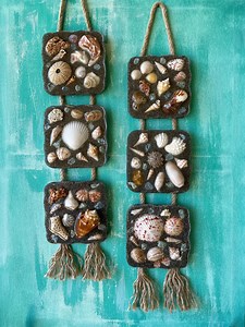 Coastal Sandy Shell Wall Hangings - Etsy