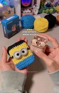 Free minion pouch crochet pattern, cute & creative DIY