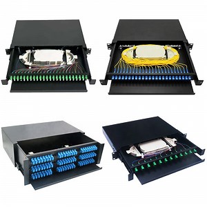 [Hot Item] 19 Inch Rack Mount Fiber Patch Panel 12 24 48 72 96 144 288 Port Optical Distribution Frame