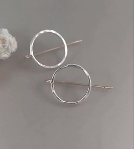 Handmade Sterling Silver Hoop Post Earrings – 14k Gold Filled Wires - Etsy