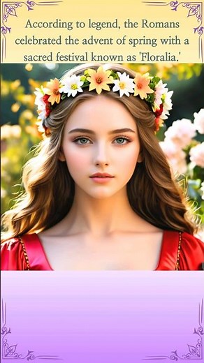 Roman mythology, goddess Flora