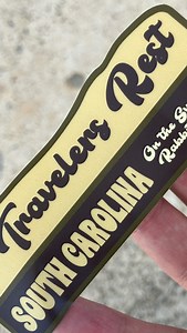 This fun new Travelers Rest Sticker with a Paris Mountain cut top is a nice addition to any water bottle or laptop! It’s water resistant and sticks very well! Get your limited sticker today! #travelersrest #tr #stickers #parismountain #parismountainstatepark #parismountainsc #swamprabbit #theswamprabbit #sunrift #stickermule #greenville #outdoorsapparel | Sunrift Adventures Inc. | Facebook