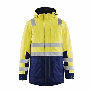 [Hot Item] Hi Viz Fluorescent Lime Safety Color PVC Coated Adult Reflective Bomber Jacket