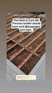 Protect Decks Against Moisture to Prevent Joist Rot & Loosening of Deck Screws. | Trex Protect | Facebook