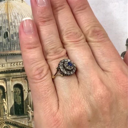 16K views · 12 reactions | Victorian Sapphire & Diamond Ring - - - -...