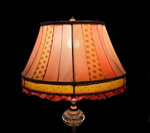 Handmade Retro-inspired Lampshade: One-of-a-kind, Upcycled and Vintage Materials - Etsy Canada