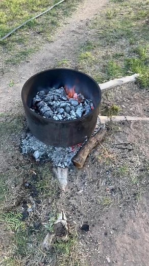 We had a stump to get rid of, and some hot dogs to cook, so I got two birds stoned at once. I also cut some seats and cup holders out of one our trees. | Bo Jackson