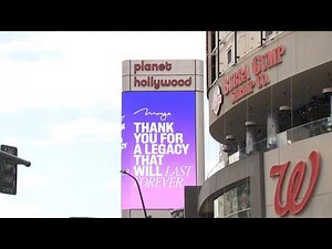 Las Vegas Strip marquees honor The Mirage as the property closes doors for good