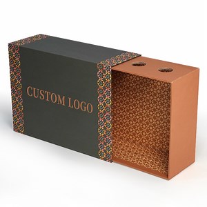 [Hot Item] Firstsail Wholesale Packing Design Cosmetic Soap Candle Shampoo Set Gift Packaging Kraft Paper Drawer Slide Rigid Box with Tray