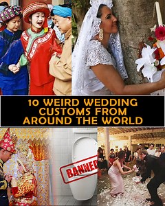 10 Weird Wedding Customs From Around The World | Crazy Facts