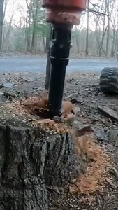 Do you have stumps that you have to remove but not enough to justify buying a dedicated stump-grinding machine? The Eterra Auger Stump Planer is here to help. With the capability of boring up to 18 inches, this Stump Planer will get rid of your most annoying stumps. #eterra #stumpplaner #stumps #attachments #auger #wood #skidsteer #stumpremover #stumpremoval #eterraattachments #skidsteersolutions | Skid Steer Solutions