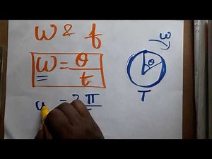 relationships between angular velocity and frequency