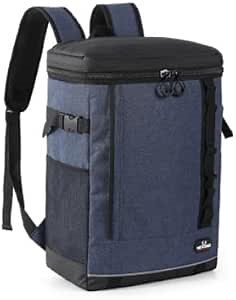 Large Portable Cooler Backpack Insulated Bags Leakproof Lunch Cooler Tote with Multi-Pockets for Adult Insulated Thermal Bag Lunch Backpack for Beach, Picnic, Office Work Blue