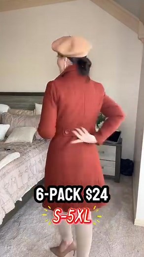 Hey girls! Winter needs a cute, warm coat? This women’s wool pea coat is chef’s kiss 痢! Rich rust color pops, notched collar + double-breasted design = total chic vibes ✨. Belted fit flatters, and wool keeps you toasty on cold days ❄️ Grab yours now for cozy, stylish winters ️! | Lê Vũ | Facebook