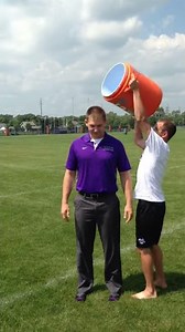 Mount Union wrestling coach Bill Schindel does ice bucket challenge