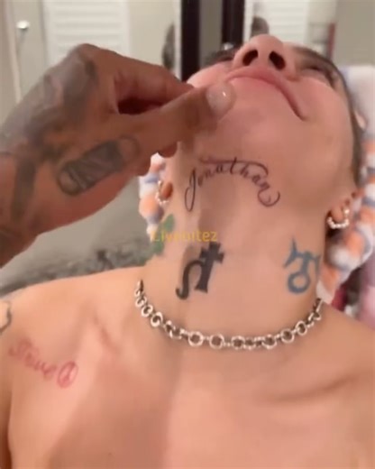 XXL on Instagram: "Blueface’s new girlfriend, Nevaeh Akira, gets a tattoo of his name just as Chrisean Rock removes hers. In the early morning hours on Wednesday (Dec. 17), Blueface and Nevaeh went on Instagram to show off her new ink, which is the rapper’s government name under her chin. However, it's misspelled. She has Jonathan inked, but his name is spelled with "h" in the beginning: Johnathan. When Blue asked what inspired her to get the tattoo, she said, “Because, baby, we in this for life