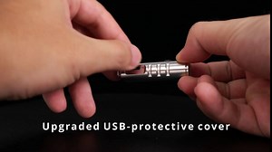 RovyVon Aurora A2 G4 Small EDC Flashlight, USB-C Keychain Flashlight Rechargeable, 420 High Lumens Small Magnetic Flashlight with Magnetic Clip and Base, high CRI (Silver)