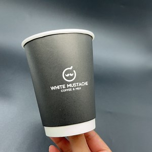 Factory Direct Eco Friendly Custom Double Wall Disposable Paper Coffee Cups with Lid Sleeve for Hot Drinking