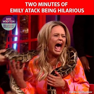 Nobody handles snakes and balls to the face like I'm a Celebrity and Inbetweeners star Emily Atack 🐍😂 | Dan Wootton