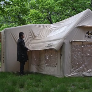 74K views · 1.3K reactions | 24 hour Camping in Heavy Rain and sleep with big home tent overnight | Camping Videos | Facebook