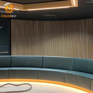 [Hot Item] ASTM-E84 CLASS A OAK Melamine surface slat PET wall panel