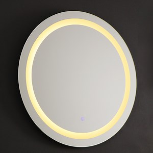 [Hot Item] Salon Makeup Dressing Vanity Home Decoration Smart Home Wall Decor Lighted LED Bathroom Mirror with Bluetooth and Defogger