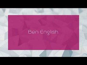 Ben English - appearance