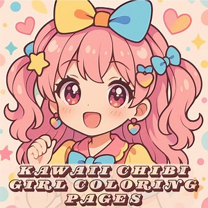 22 coloriages de filles kawaii chibi à imprimer pour adultes et enfants. Téléchargement numérique. Art créatif. - Etsy France