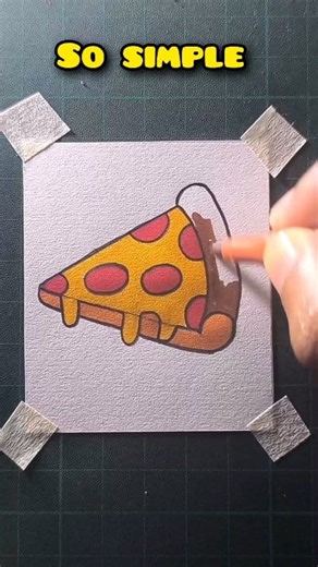 39K views · 93 reactions | Easy pizza drawing | All About Art | Facebook