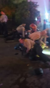 Part 2 Chaos erupted last night on the Las Vegas strip, leading to a large response by LVMPD. Multiple people arrested. Video Source-TikTok user4683615154268 #lasvegasstrip #vegas #police #fight #lvmpd | Las Vegas Dash-Cams