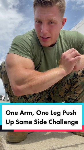 One Arm, One Leg Push Up Same Side Challenge