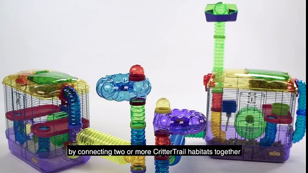 Kaytee CritterTrail Fun-nel U-Turn Small Animal Habitat Tubes
