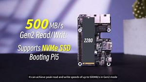 Waveshare Four-Channel PCIe FFC Expansion Board, Designed for Raspberry Pi 5, Supports Stacking Multiple PCIe HAT Modules