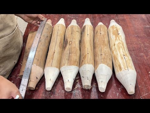 Start of a Masterpiece // Designing and Building an Extraordinary Outdoor Table From Tree Logs