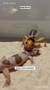 25K views · 88 reactions | The skull-headed Jerusalem Cricket challenges the Fat Tail Gecko for desert supremacy. Survival depends on the next lethal exchange. #JerusalemCricket #FatTailGecko #NatureIsFierce #ArachnidStandoff #SurvivaloftheFittest ⚙️ AI-generated nature dramatization — no real creatures involved. | MindFreaking | Facebook