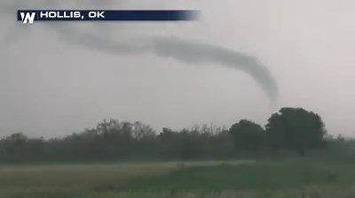 Stunning footage of a tornado "roping out" in Hollis, Oklahoma. | WeatherNation