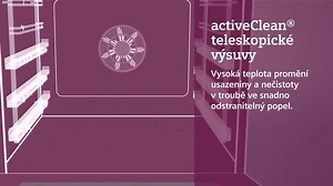 Jeden stisk tlačítka a vaše trouba se jednoduše a efektivně vyčistí sama. Funkce activeClean, kterou jsou vybaveny spotřebiče Siemens řady iQ700, využívá pyrolýzy. Trouba se rozpálí na velmi vysokou teplotu a zbytky jídla se spálí na popel. Vnitřek trouby poté jednoduše otřete vlhkým hadříkem. Chytré, že? | Siemens Home